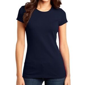 Boutique blue women's cotton t-shirt